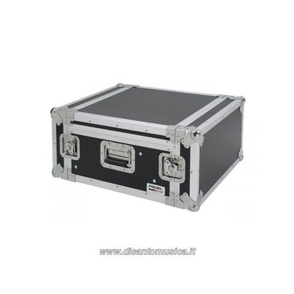 Proel SA04BLKM - Custodia mixer inclinabile Flight Case 4 Unità Rack