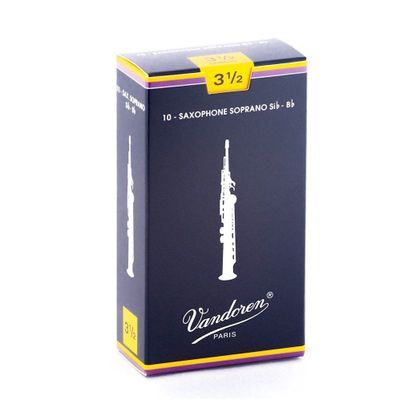 Vandoren Traditional SR2035 ance per Sax Soprano in sib n. 3 &frac12; (Confezione da 10)