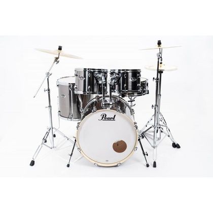 Pearl Export EXX725BR/C21 Standard Smokey Chrome Batteria Acustica con 3 Piatti Sabian SBR