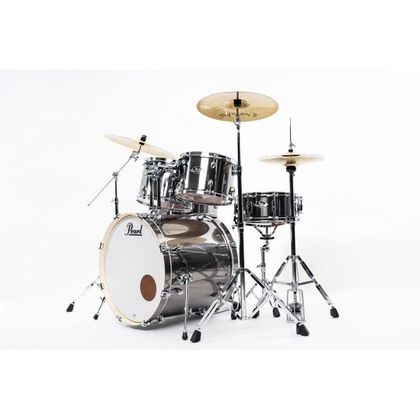 Pearl Export EXX725BR/C21 Standard Smokey Chrome Batteria Acustica con 3 Piatti Sabian SBR