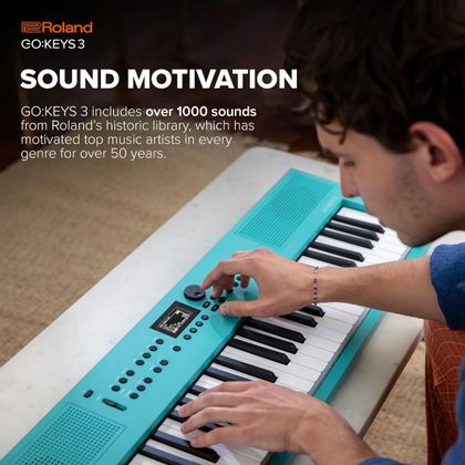 ROLAND Go:Keys 3 Turquoise Tastiera 61 tasti