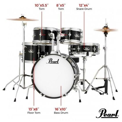 Pearl RSJ465C/C708 Roadshow Junior Grindstone Sparkle Batteria per Bambini