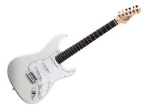 Darestone ELGWH Chitarra elettrica bianca Stratocaster